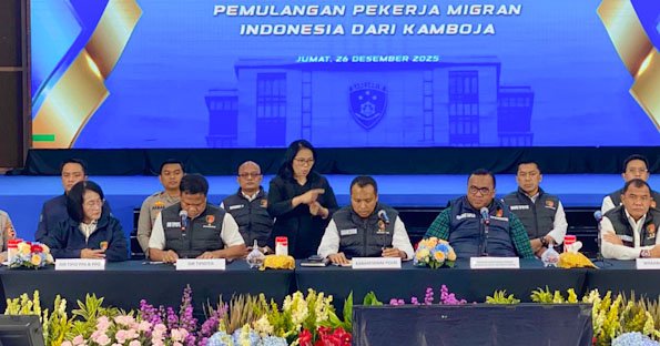 Bareskrim Polri Pulangkan 9 Pekerja Migran Korban TPPO dari Kamboja