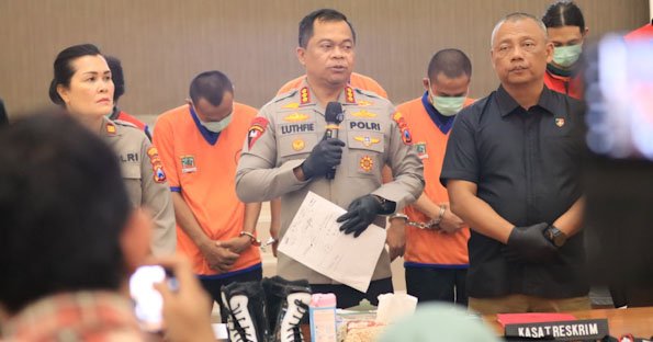 Polrestabes Surabaya Amankan Komplotan Pelaku Pencurian Kabel Telkom dan PJU