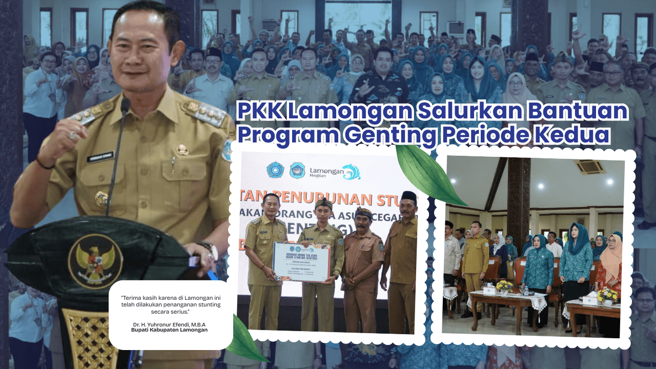 PKK Lamongan Salurkan Bantuan Program Genting Periode Kedua