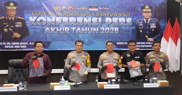 Polresta Banyuwangi Selesaikan 1.281 Perkara Sepanjang Tahun 2025
