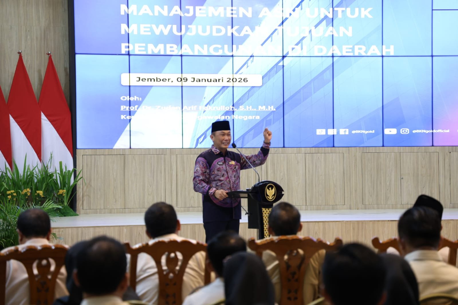 Apresiasi Filosofi Semua Karena Cinta, Kepala BKN Ajak ASN Jember Selaraskan Visi dengan Asta Cita