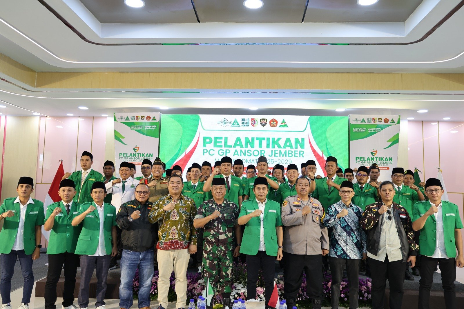 Pelantikan PC GP Ansor Jember Masa Khidmat 2025-2029, Gus Fawait Tegaskan Peran Santri Bangun Daerah