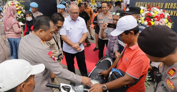 Polrestabes Surabaya Siap Kembalikan 1.050 Unit Motor Barang Bukti Hasil Ungkap Curanmor kepada Pemiliknya