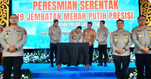 Kapolri Resmikan 19 Jembatan Merah Putih Presisi, Komitmen Tindaklanjuti Arahan Presiden Prabowo