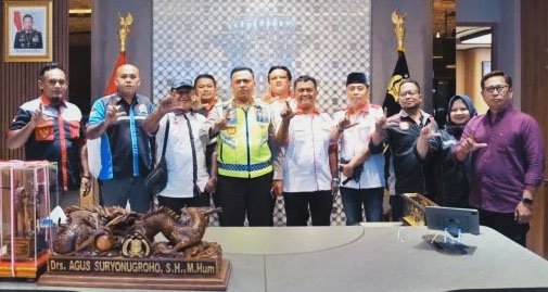Kakorlantas Polri Terima Kunjungan Asosiasi Pengemudi, Dukungan Penuh Menuju Zero Over Dimension dan Overload 2027