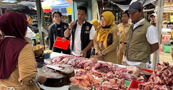 Satgas Saber Polres Bojonegoro Bersama TPID Sidak Harga Sembako Jelang Ramadhan
