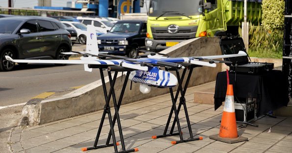 Teknologi VTOL dan ETLE Drone Siap Kawal Kelancaran Arus Mudik dan Balik Lebaran