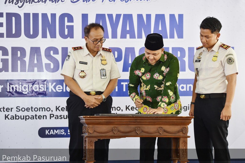 Bupati Pasuruan Resmikan Kantor Imigrasi Kelas III Non TPI Pasuruan