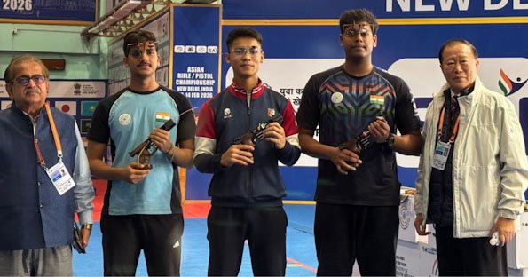 Prestasi Gemilang Anggota Polri Raih Medali Emas dan Pecahkan Rekor Dunia di Ajang Asian Rifle/Pistol Champion 2026 India