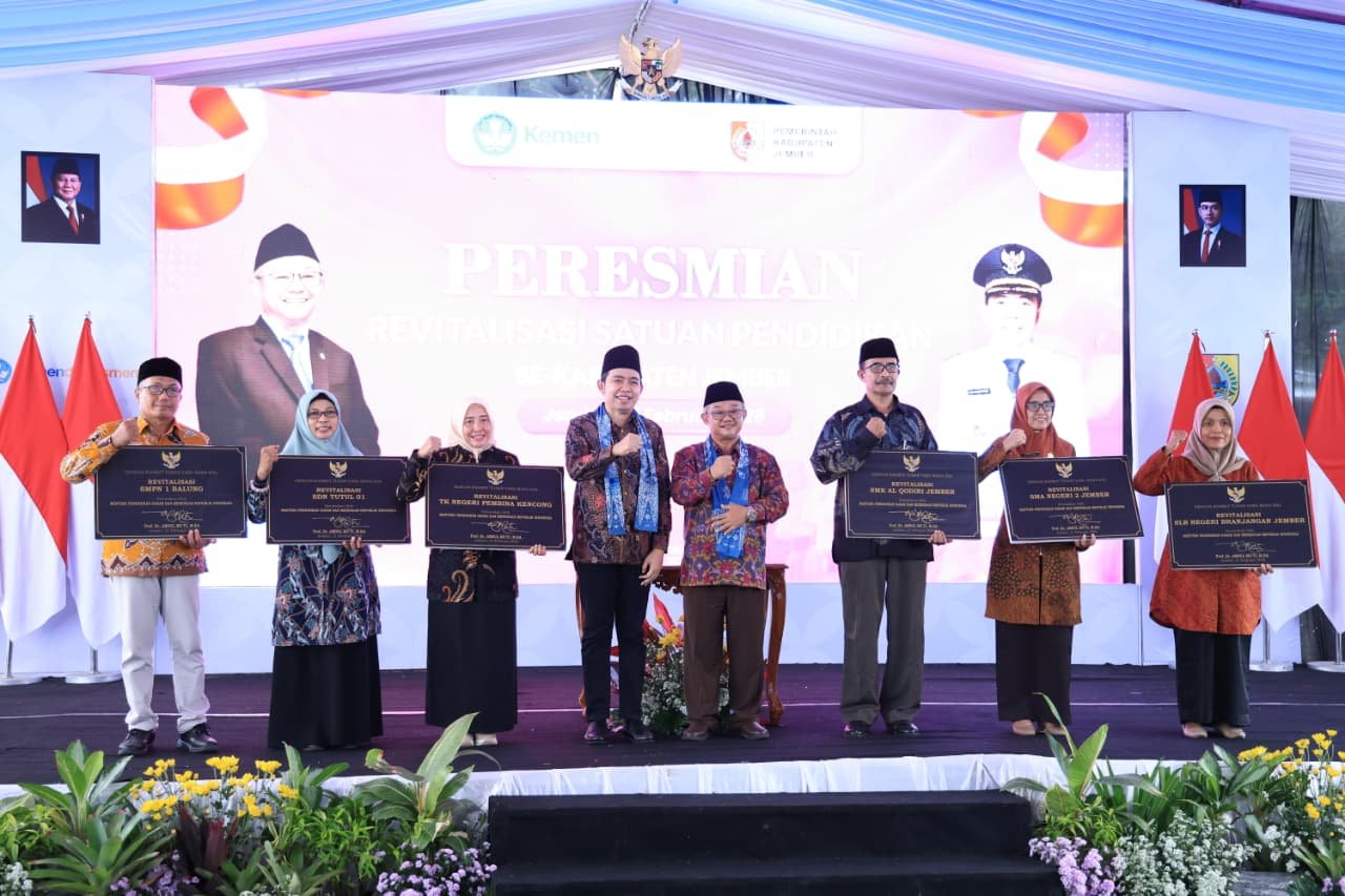 Peresmian Revitalisasi Sekolah di Jember Sinergi Pemerintah Wujudkan Ruang Belajar Layak dan Bermutu