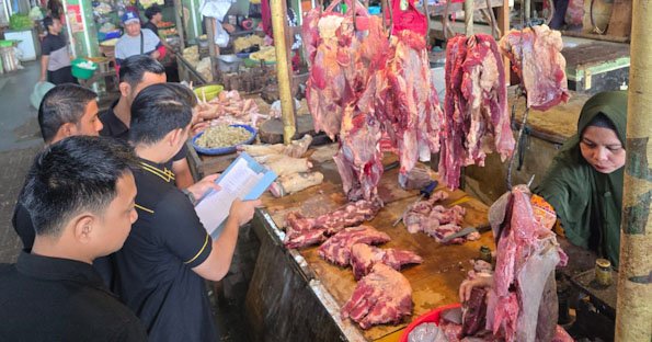Jelang Ramadhan, Satgas Pangan Polres Gresik Sidak Pasar