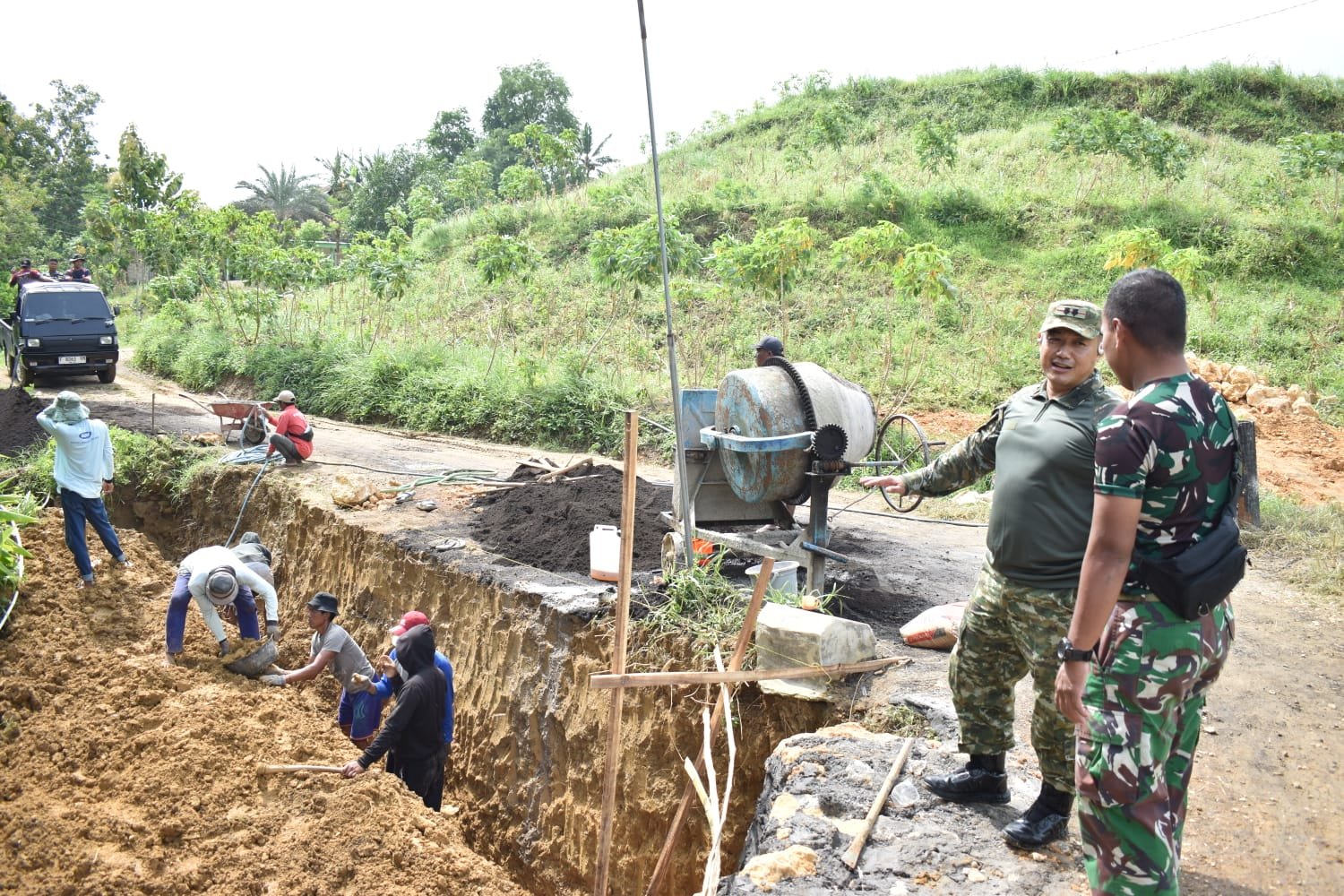 Dansatgas TMMD 127 Tinjau Progres, Partisipasi Warga Menguat