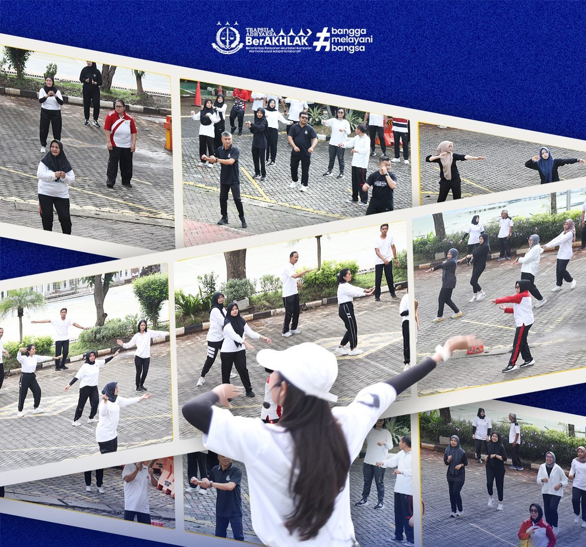 Senam Pagi Kejati Jatim: Menguatkan Jasmani, Menyongsong Ramadhan dengan Kebersamaan