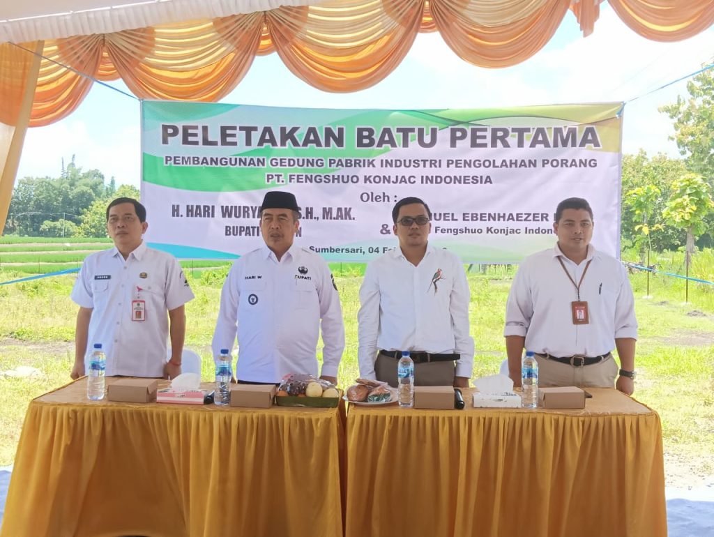 Pembangunan Pabrik Porang, Bupati Madiun Minta Porang Dari Petani Lokal Dan Tenaga Kerja Sekitar Pabrik Diprioritaskan