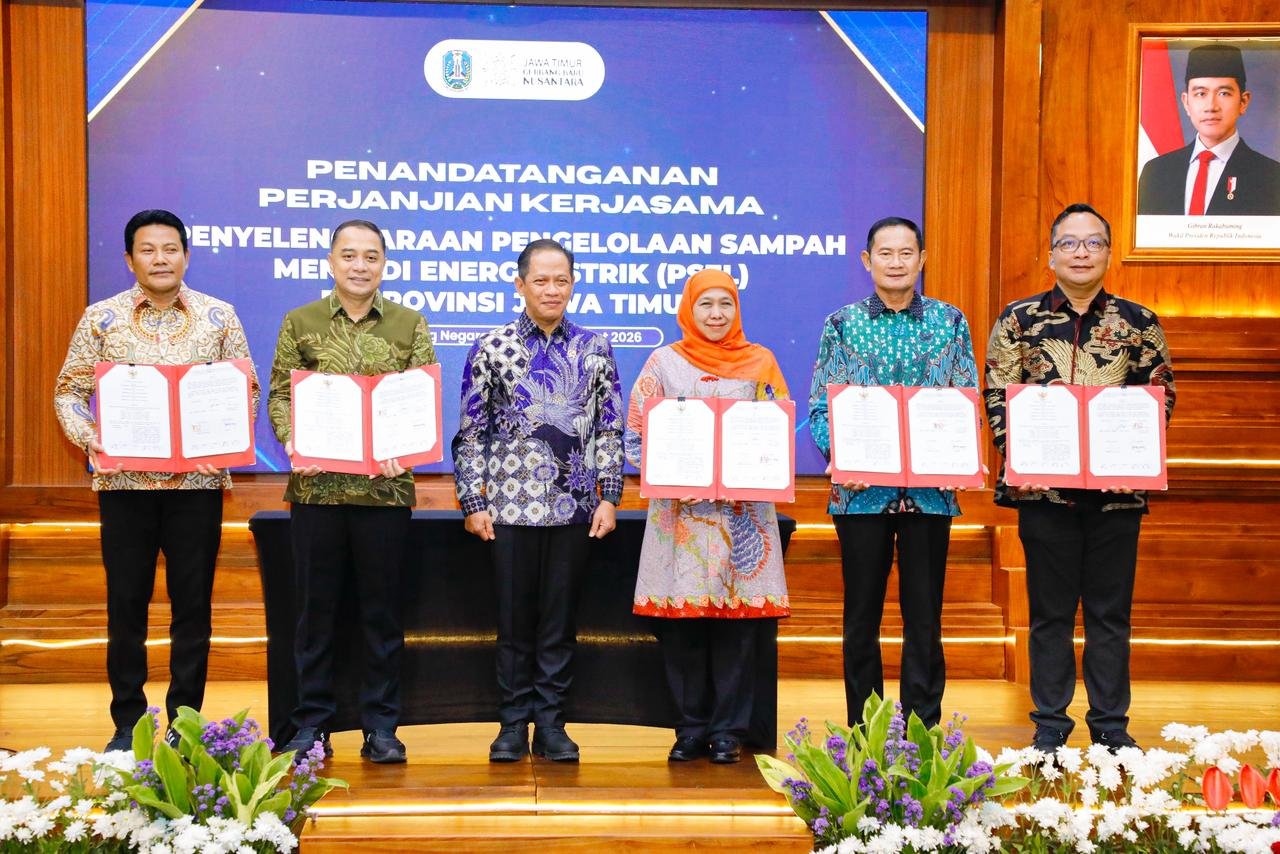 Gandeng Tujuh Kepala Daerah, Proyek Sampah Jadi Listrik Digenjot di Jatim