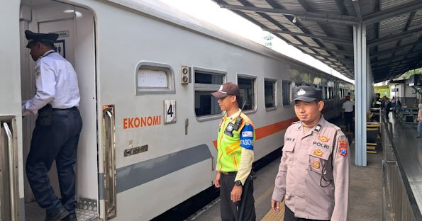 Puncak Arus Balik Lebaran, Polres Malang Tingkatkan Pengamanan di Stasiun dan Terminal