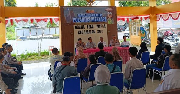 Polantas Menyapa: Polres Jember Gelar Safari Kamseltibcar Lantas Sosialisasikan Jalur Blackspot