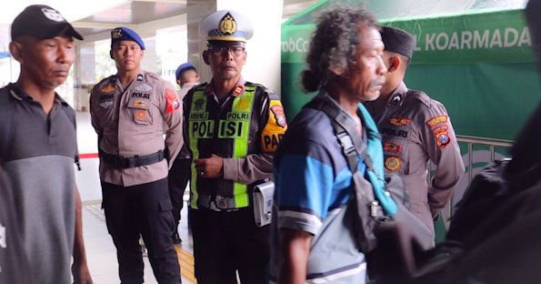 Polres Pelabuhan Tanjung Perak Gelar KRYD Guna Kawal Arus Balik di Terminal GSN