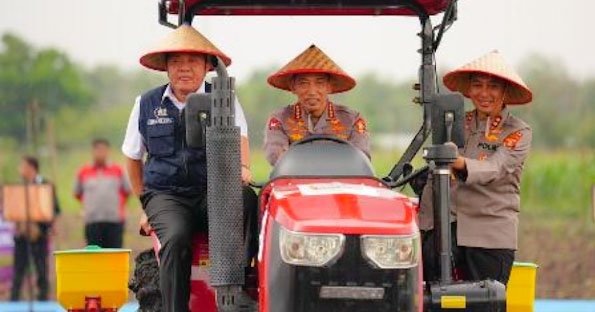 Tanam Raya Jagung Serentak Kuartal I di Sumsel, Kapolri: Tuntaskan Target Swasembada Pangan