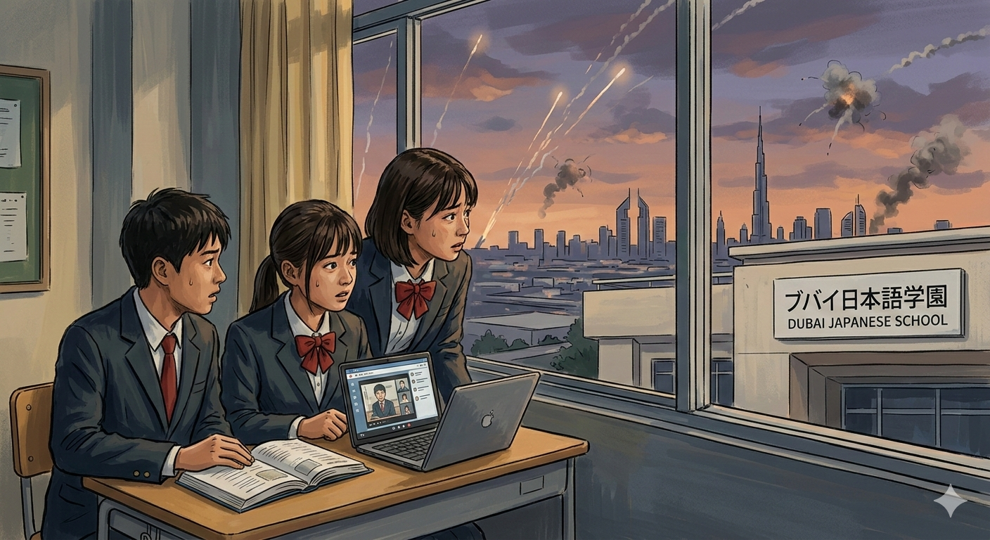 Sekolah Jepang di Uni Emirat Arab Alihkan Kelas ke Daring di Tengah Serangan Balasan Iran