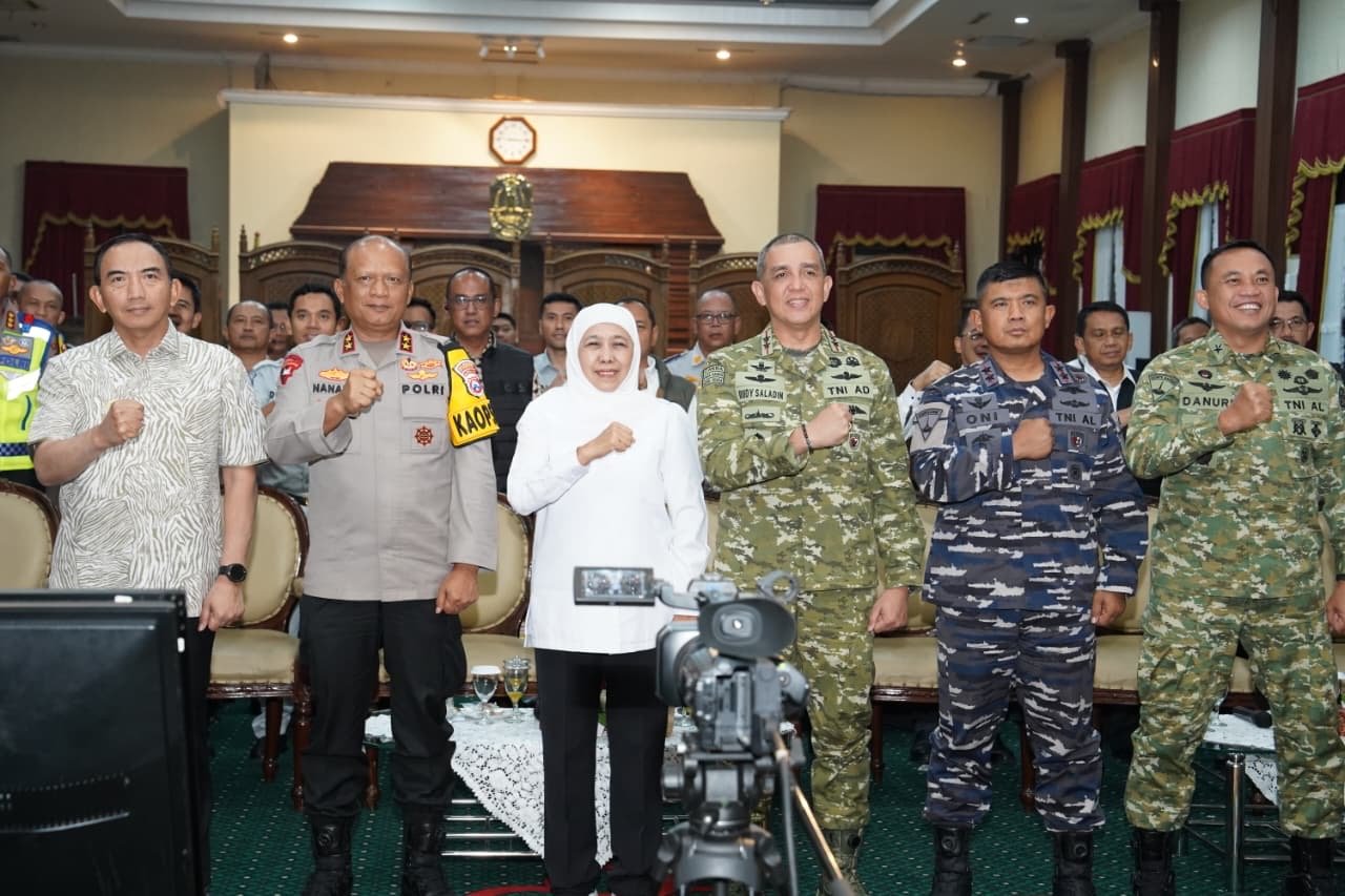 Pangdam V/Brawijaya Pantau Kesiapan Idul Fitri 1447 H Lewat Vicon Operasi Ketupat Semeru 2026