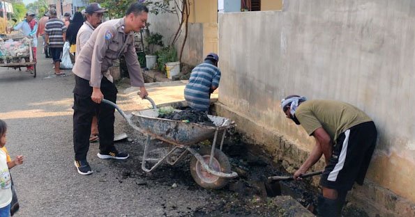 Polres Probolinggo Kota Gelorakan Gerakan Indonesia ASRI, Bersama Lintas Sektor Bersihkan Lingkungan