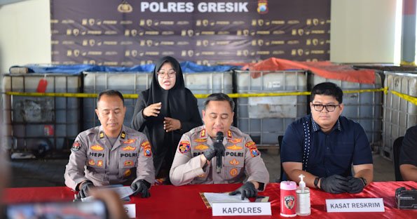 Polres Gresik Ungkap Penimbunan 17 Ribu Liter Solar Subsidi, Satu Tersangka Diamankan