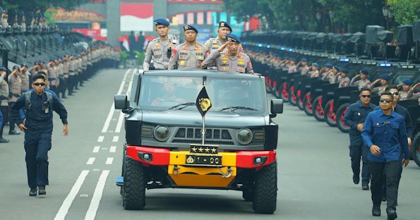 Kapolri Pimpin Apel dan Buka Rakernis Korps Brimob Polri Tahun 2026