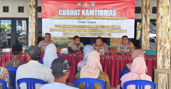 Polresta Sidoarjo Gelar Curhat Kamtibmas, Perkuat Sinergi dan Serap Aspirasi Warga