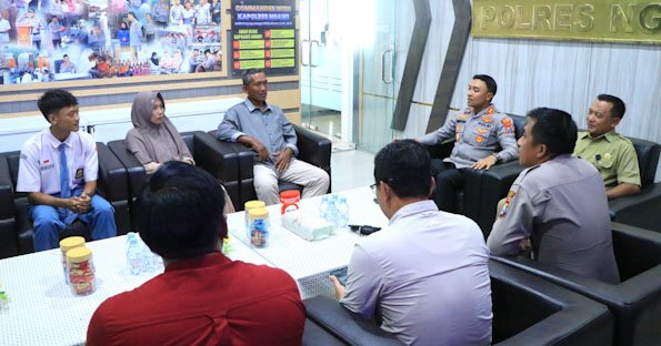 Polres Ngawi Apresiasi dan Dukung Pesilat Muda Berlaga di Kejuaraan Dunia