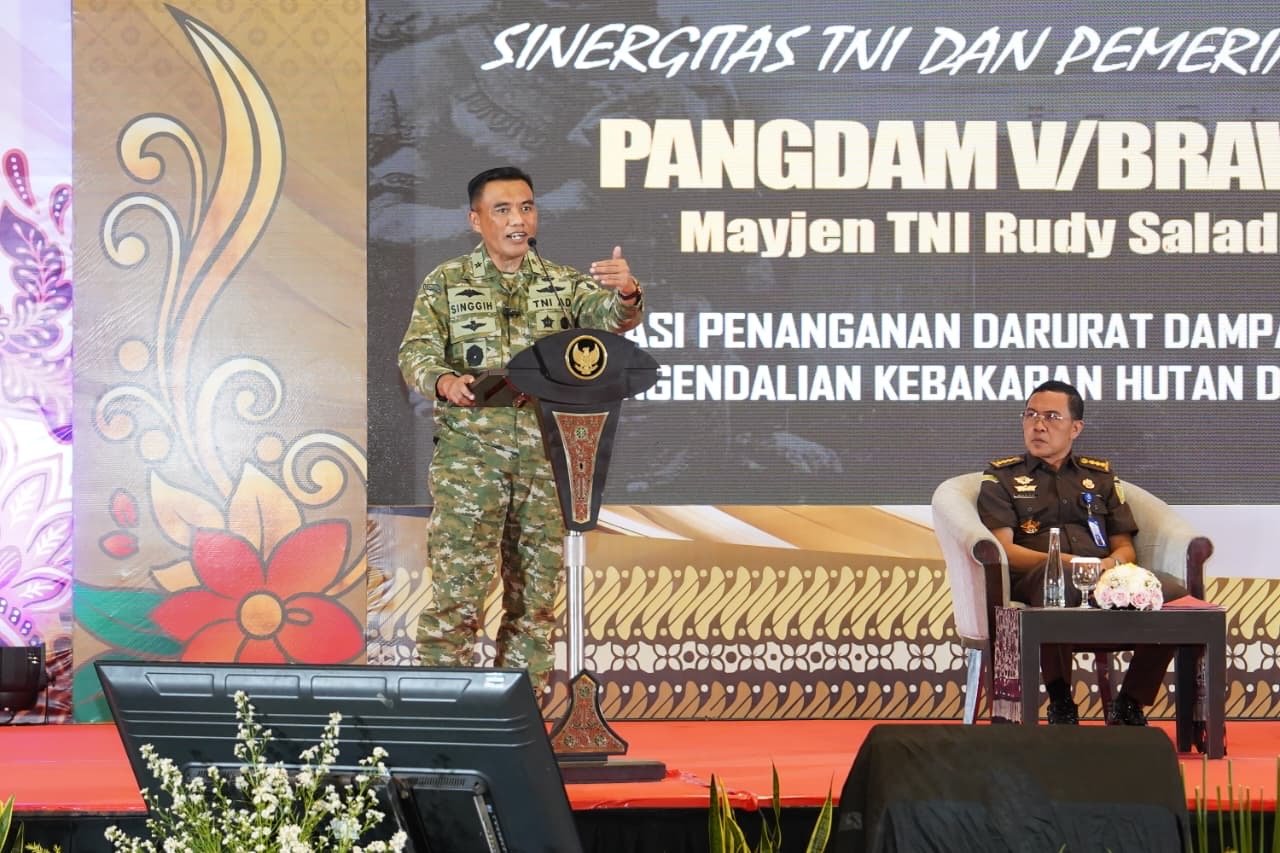 Kapoksahli Pangdam V/Brawijaya Perkuat Sinergi Mitigasi Bencana Kemarau Jawa Timur