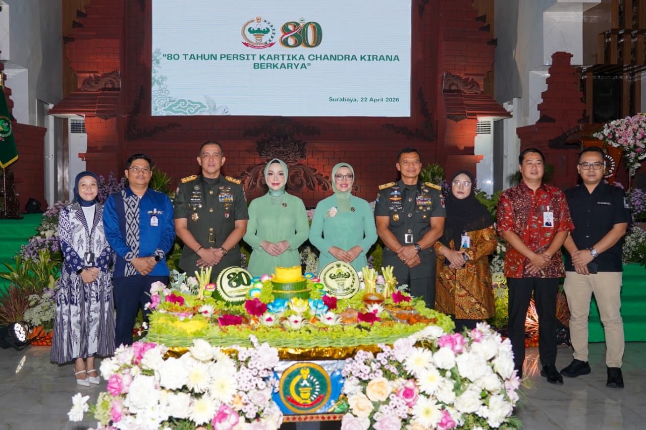 Pangdam V Brawijaya Hadiri HUT Ke-80 Persit KCK Perkuat Peran Strategis Pendamping Prajurit