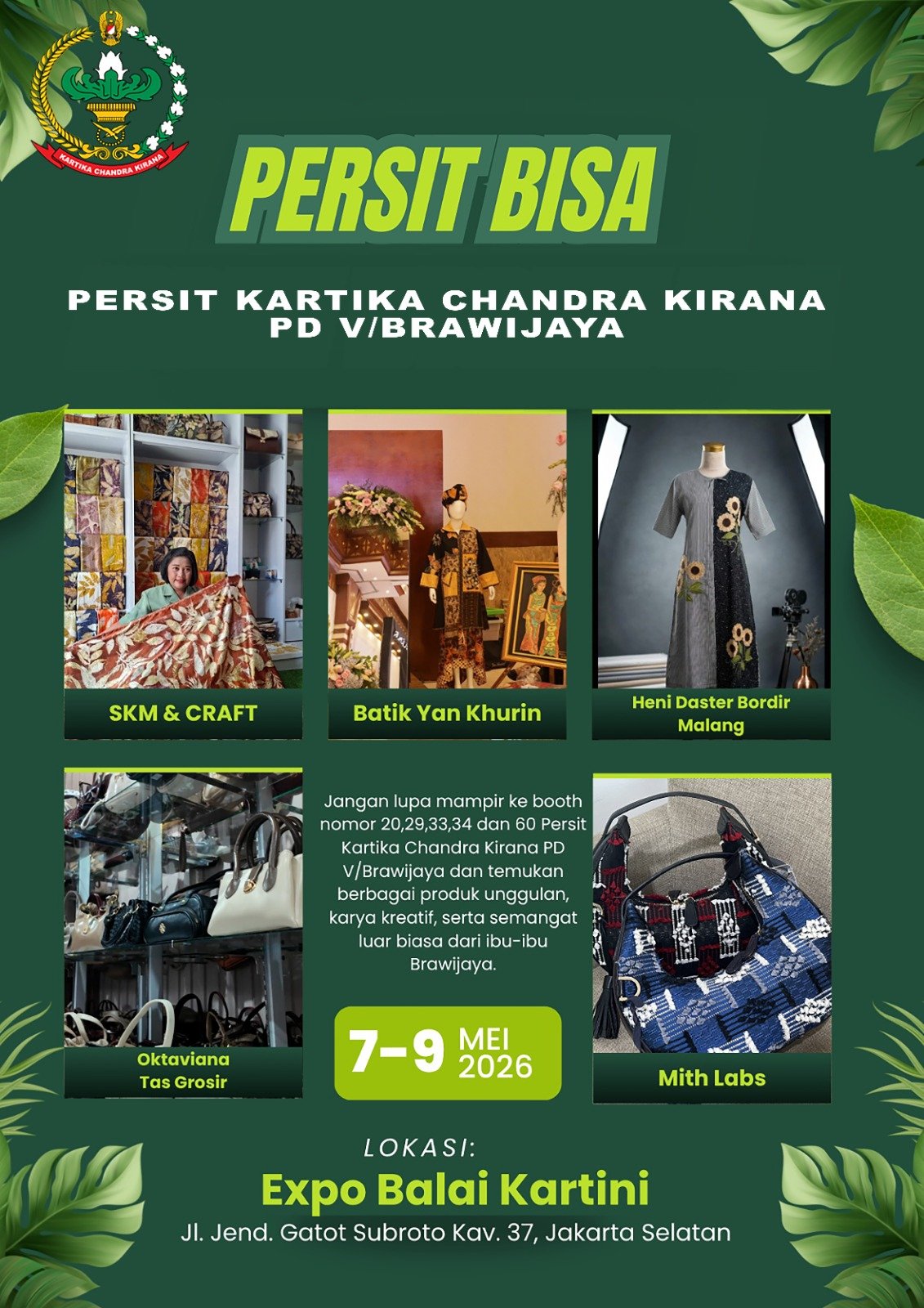 Persit KCK PD V/Brawijaya Pastikan Lima UMKM Siap Tampil Nasional pada Ajang Persit Bisa Mei 2026