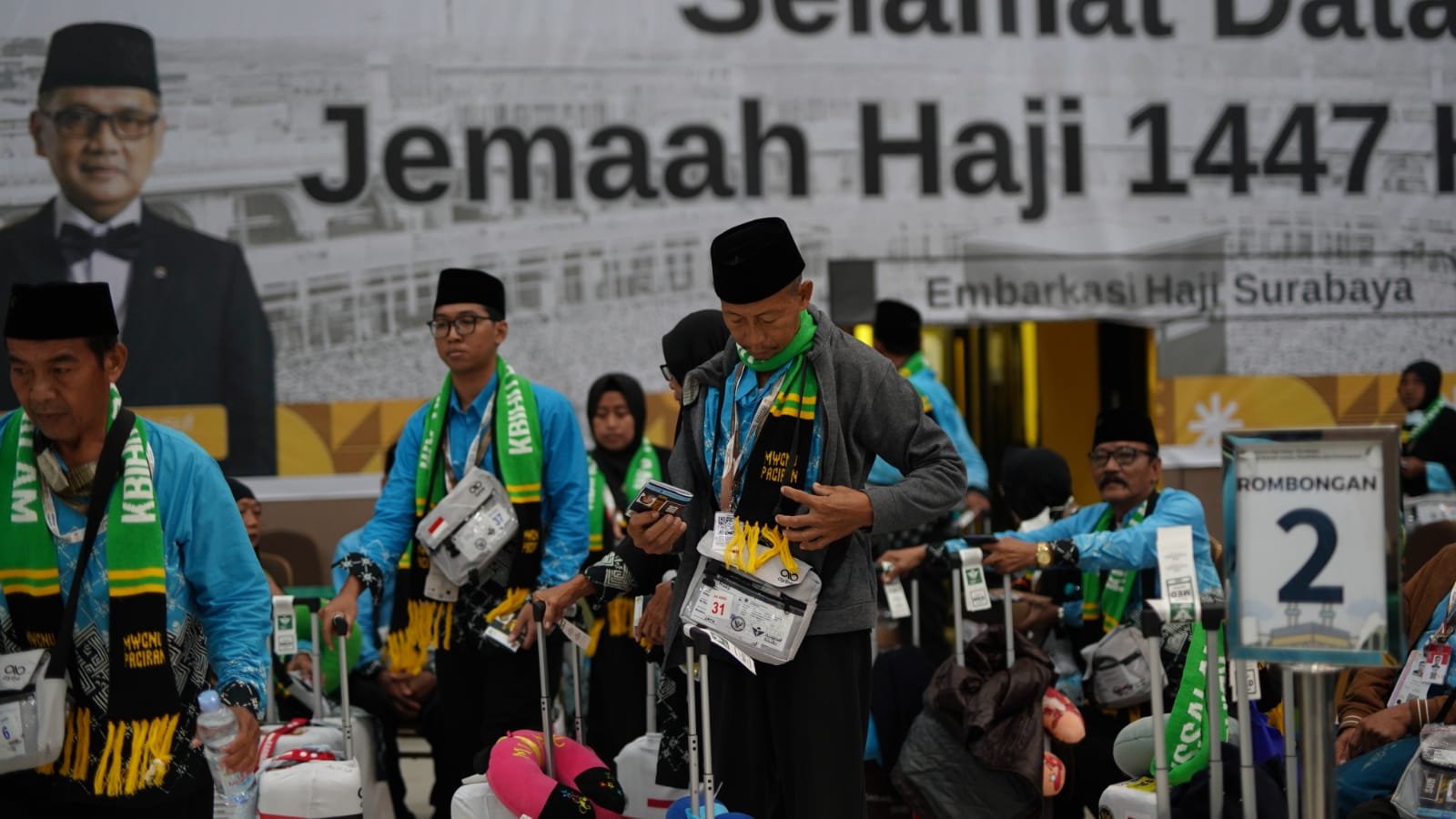 Operasional Haji Embarkasi Surabaya Lancar Tanpa Delay