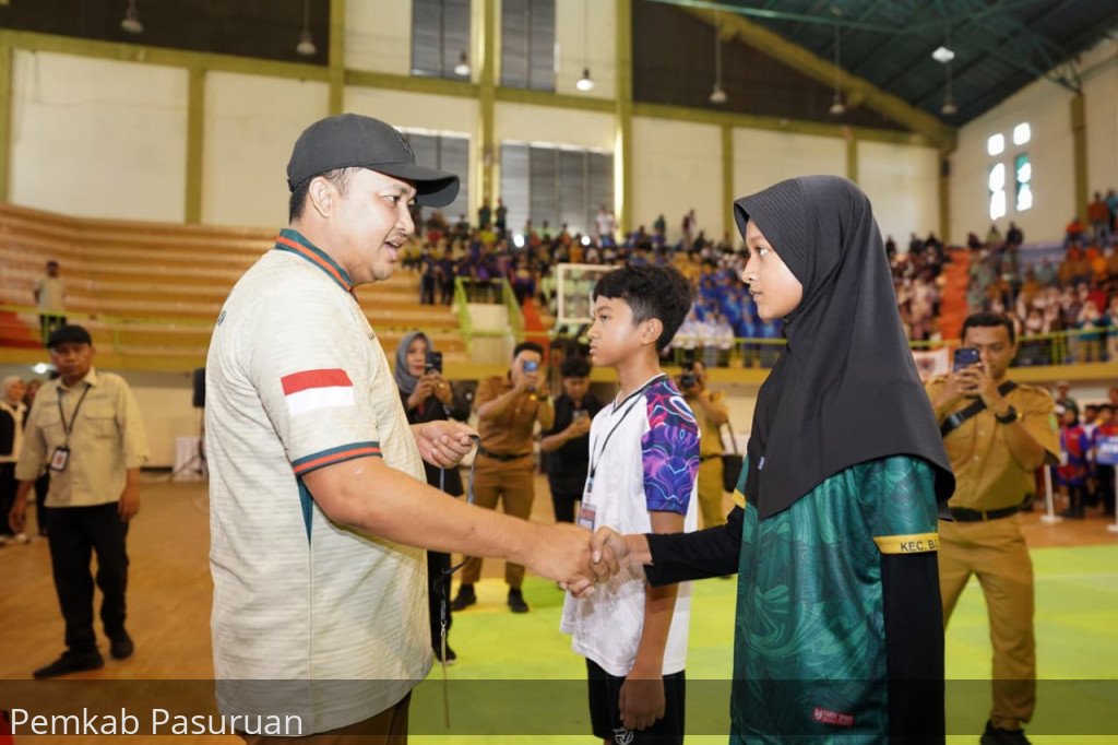 Bupati Rusdi Buka O2SN SD Tingkat Kabupaten Pasuruan 2026, Juara Dijanjikan Masuk SMP Negeri Tanpa Tes