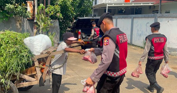 Rajut Kepedulian Sosial Idul Adha 1447 H, Korsabhara Baharkam Polri Salurkan 802 Paket Daging Kurban