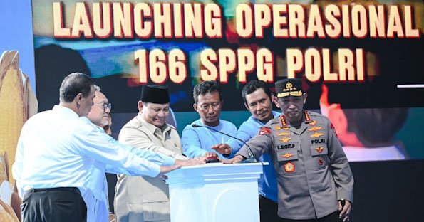 Dari Jawa Timur, Presiden Prabowo Groundbreaking 10 Gudang Pangan Polri dan Luncurkan 166 SPPG