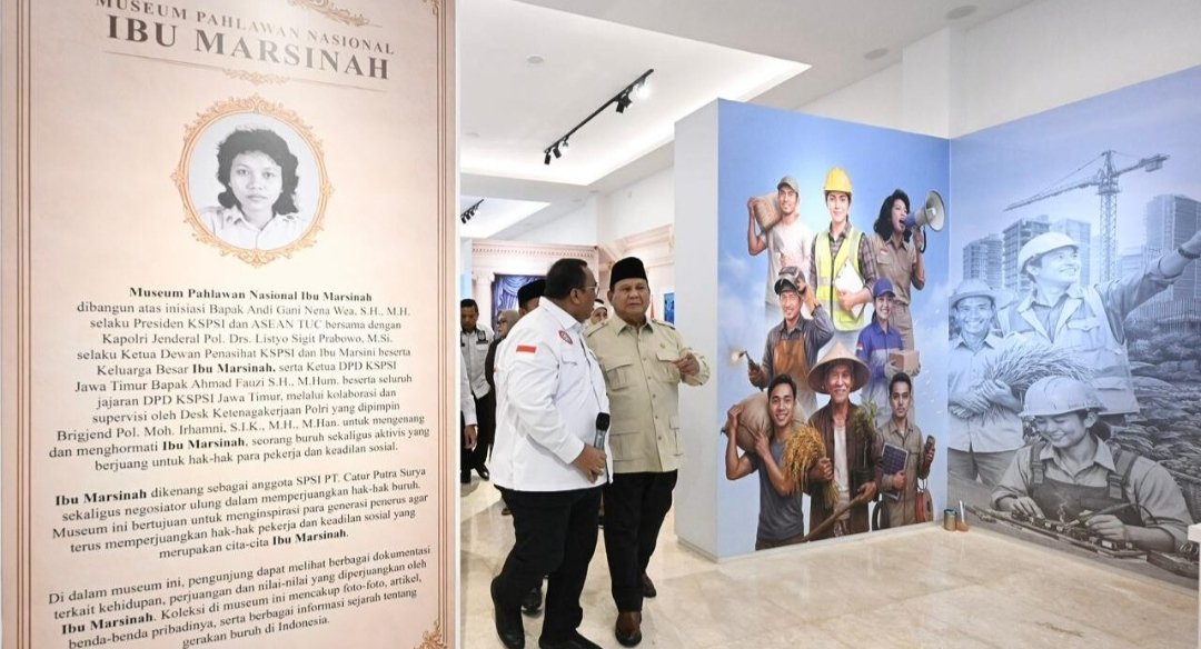 Prabowo Resmikan Museum Marsinah di Nganjuk, Tegaskan Negara Harus Lindungi Kaum Buruh