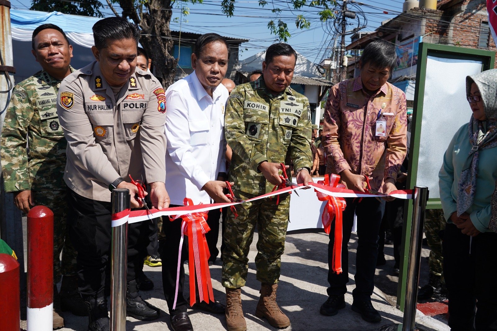 Jembatan Garuda Merah Putih Resmi Berdiri, Danrem 084/Bhaskara Jaya – Wujud Gotong Royong untuk Masa Depan Surabaya